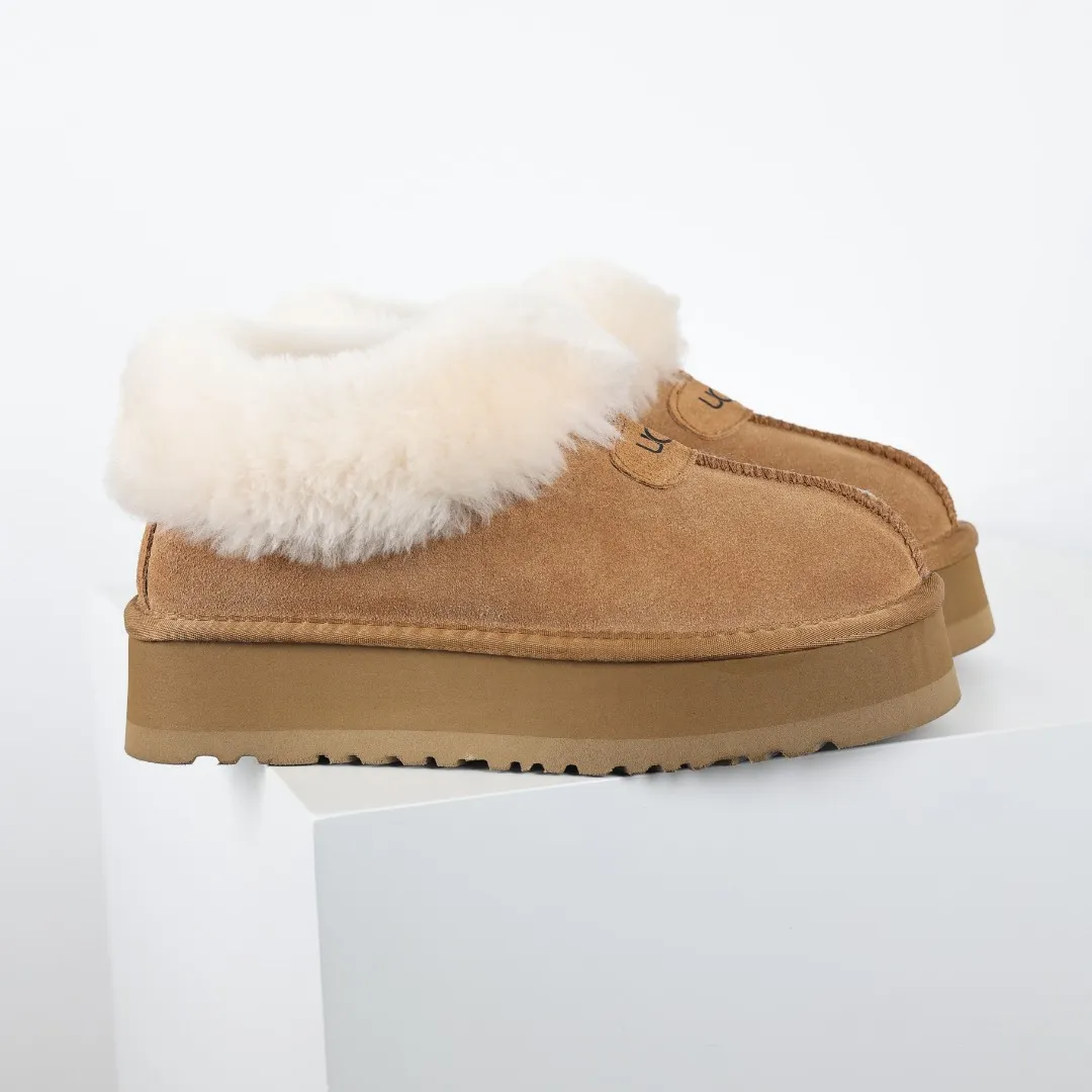 Pick up locally 💰460, the core recommendation is good price E4 UGG Tazite thick-soled autumn and winter sheep fur integrated snow boots, Xiaohongshu hot style, Henan Longfeng leather production, cashmere insoles, keeping warm in winter, and a very suitable choice for home use. In the new year, uug launched a style series, which is partially biased towards the preferences of young consumers, and has also been at the forefront of fashion trends. The material of the shoe body is UGGPURE™ implanted wool insole. Lightweight, non-slip and comfortable rubber outsole. With brand LOGO and complete packaging. Size: 35 36 37 38 39 40. It is recommended to choose one size larger.